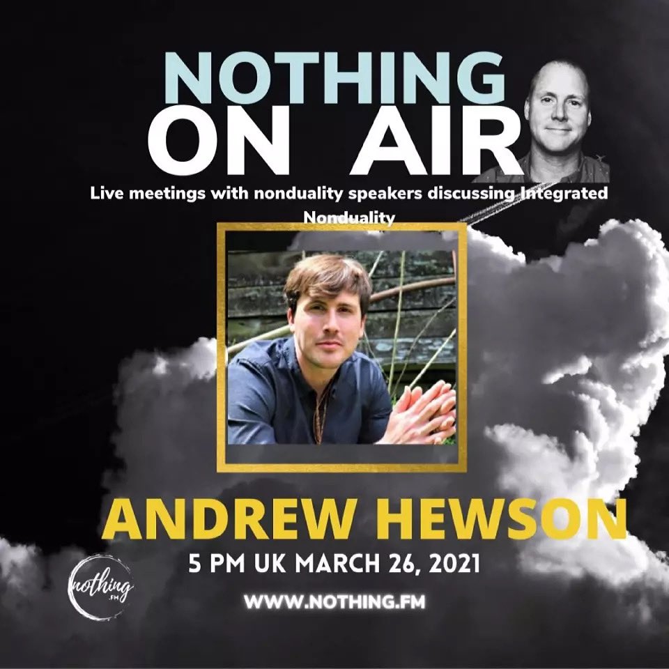 AbsoAwareness's tweet photo. Nothing…ON AIR with Noel and Guest: Andrew Hewson⁣
⁣
Live Stream⁣
Friday, March 26 at 1pm EST (5pm UK)⁣
https://t.co/0jeq6huYbx⁣
⁣
#nonduality #advaita #enlightenment #nondualism #vedanta #nondual #oneness #adyashanti #AndrewHewson #scienceandnonduality #buddhaatthegaspump https://t.co/We6JZUfHpf