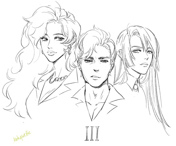 read both #GideonTheNinth and #HarrowTheNinth recently, so time for fanart. had to start with Third House bc they have the best hair, so, duh. 