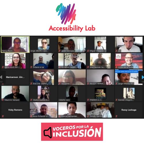 A11yLab's tweet photo. Hemos iniciado nuestra inducción de #AccesibilidadWeb para @VocerosMX Bienvenidos. 😊 #A11yLab #inclusión #DerechosDigitales #AccessibilityLab https://t.co/sHS1LM1XHh