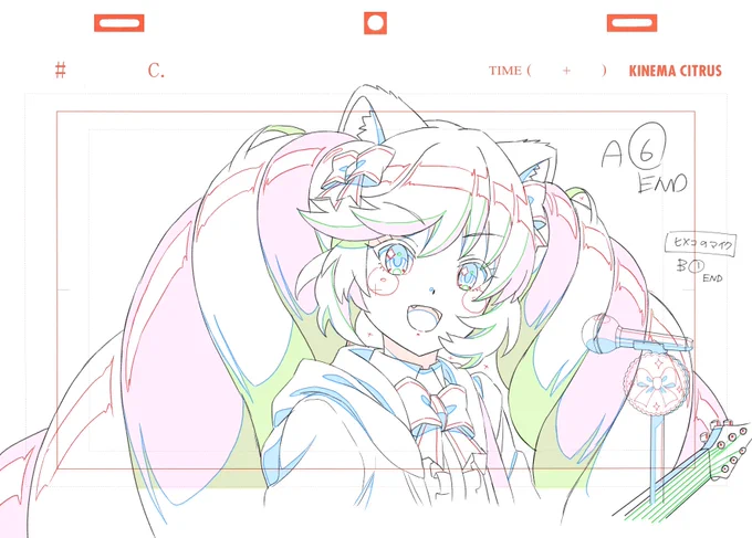 最終話、ご視聴いただきありがとうございました!楽しんでいただけたなら幸いです✨

最終話はラストシーンやライブシーンで少しだけ原画もやらせてもらいました。最後にいろいろなキャラを描けて嬉しかったです。またいつかみんなを描きたいなぁ。 