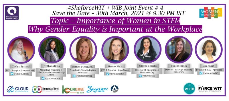 BugendaiTech's tweet photo. Pleased to share that two more Women Leaders will be joining us for our upcoming event “Importance of Women in STEM and Gender Equality at workplace” 
.
RSVP:
LinkedIn: https://t.co/1pfiML5krL

Registration Link: https://t.co/Adi8w2tZYf
.
#WomensHistoryMonth2021  #bugendaiohana https://t.co/HA4jooaVXE