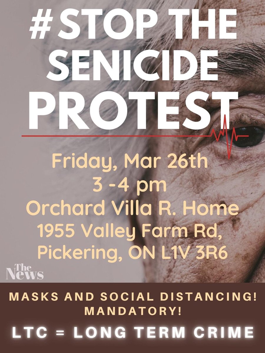 ✊🏼📢 TODAY!  📢✊🏼
PLEASE JOIN US....ENOUGH IS ENOUGH!!!...HELP SHED THE AWARENESS of the Dehumanization that STILL EXISTS AFTER DECADES! Be a Voice for the Vulnerable that the Governments have abandoned BUT make HUGE Profits from #Canadians4LTCstandards