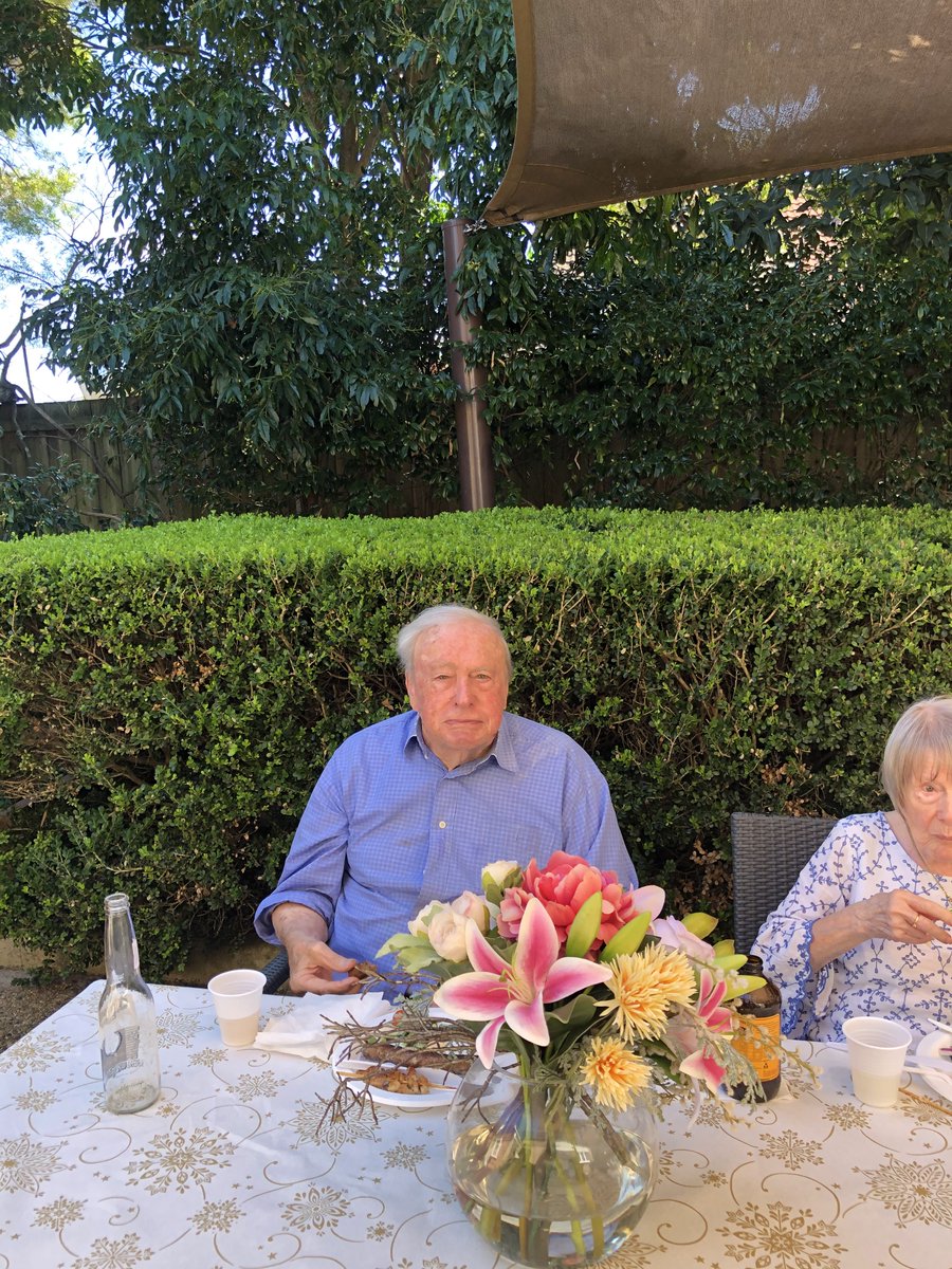 SummitCare's tweet photo. SummitCare Randwick is home to many nationalities, including Greeks so with the sun out, they held a barbecue on Greek Independence Day with staff &amp; residents including Bryan, Maureen, Peter, Joy and Teresita. 

#SummitCareRandwick #AgedcareAustralia #GreekIndependenceDay https://t.co/A51Eouc8vg