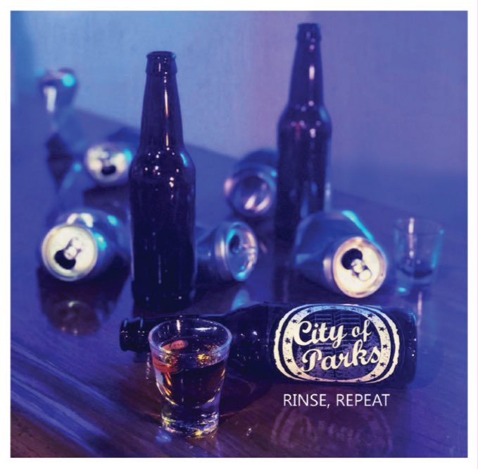City_of_Parks's tweet photo. IT’S HERE! Our new EP “Rinse, Repeat” is out now! Stream it anywhere, and/or pick up a physical CD from our website, https://t.co/m33JhbOtN6! 

This EP features two brand new songs and three redone versions of a few of our favorite City of Parks classics! https://t.co/UmtK42jg4T