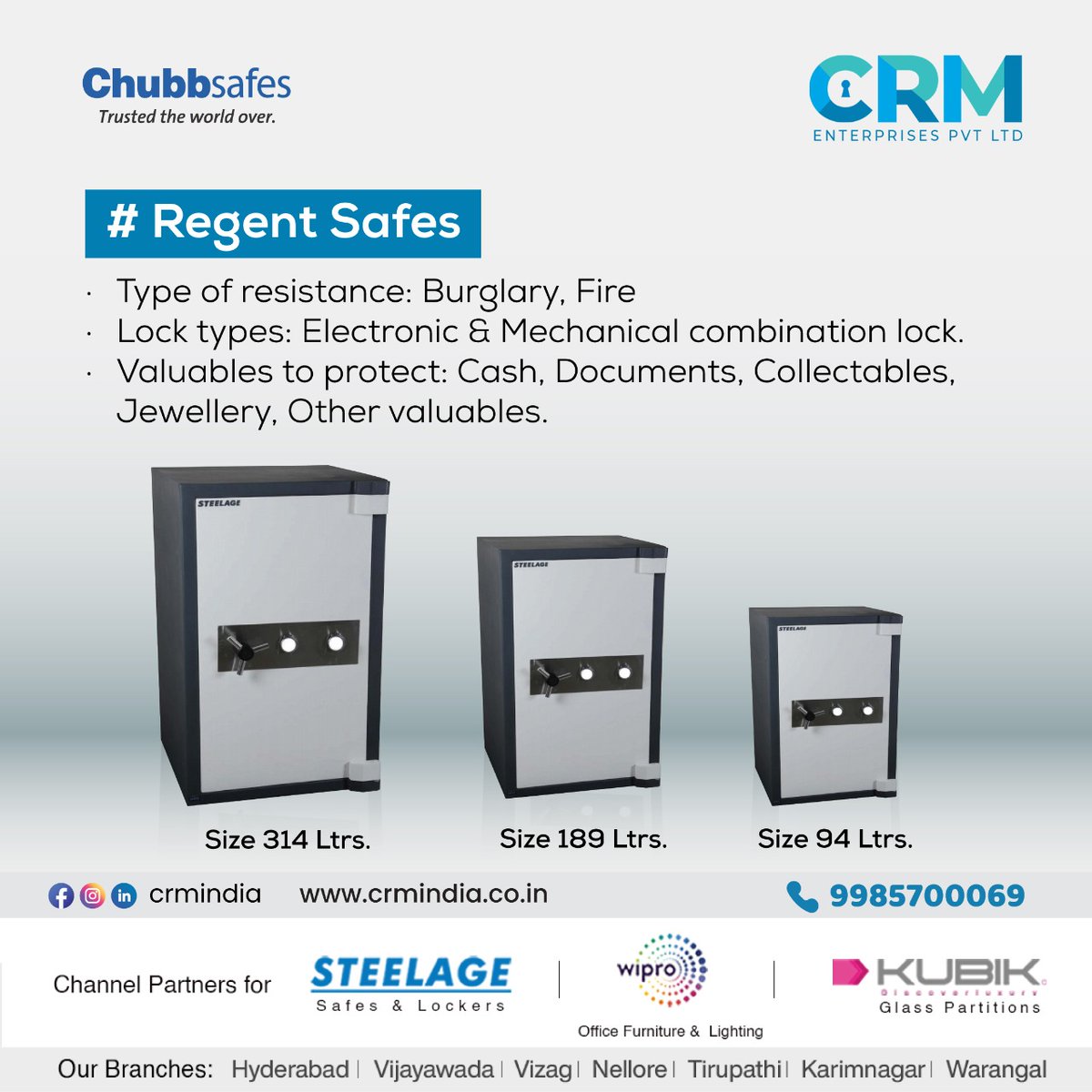 crmpvt's tweet photo. #Regentsafes
Steelage Regent Fire and Burglary Resistant Safe!
Call: 9985700069
Visit: https://t.co/rhvLWpCZlJ
#gunnebo #chubbsafes #SteelAge #safelocker #ForeverSafe #homesecurity #safety #security #locker https://t.co/d2iCZCErSf