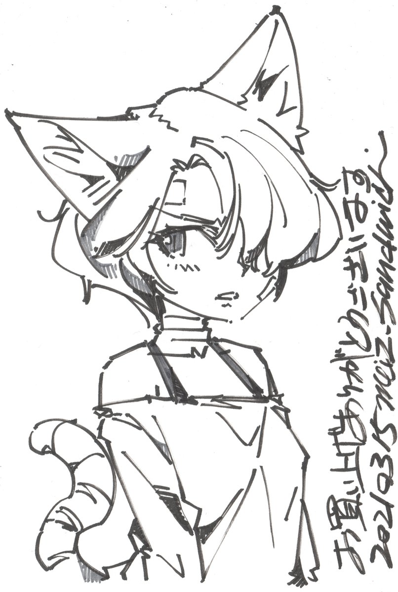 【アナログ1391~1394】BOOTHご購入者様オマケ絵葉書集。
https://t.co/j2sL9qFdkY
#狐娘 #線画 #猫の娘 #絵葉書