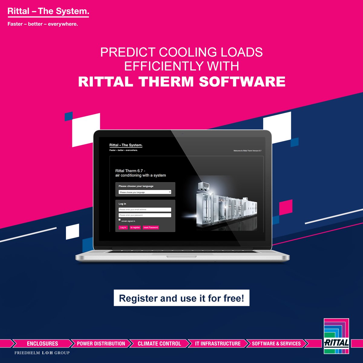 Rittal_India's tweet photo. Rittal Therm Software is a simple and easy tool that determines the cooling needed and prescribes a solution for it. Know more about the free to use online software: https://t.co/xG6BKH2mlP

#coolingsystem #IndustrySolutions  #CoolingUnit #panelac @Rittal @EPLAN_global https://t.co/WVDL02ahA0