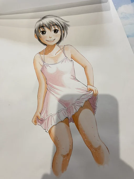ルサンチマン1巻の表紙カラー原稿が出てきた。塗りが綺麗なので誰かスタッフさんに塗ってもらったんだろうか。初単行本なので自分でがんばって塗ったのか。もう覚えてない。 