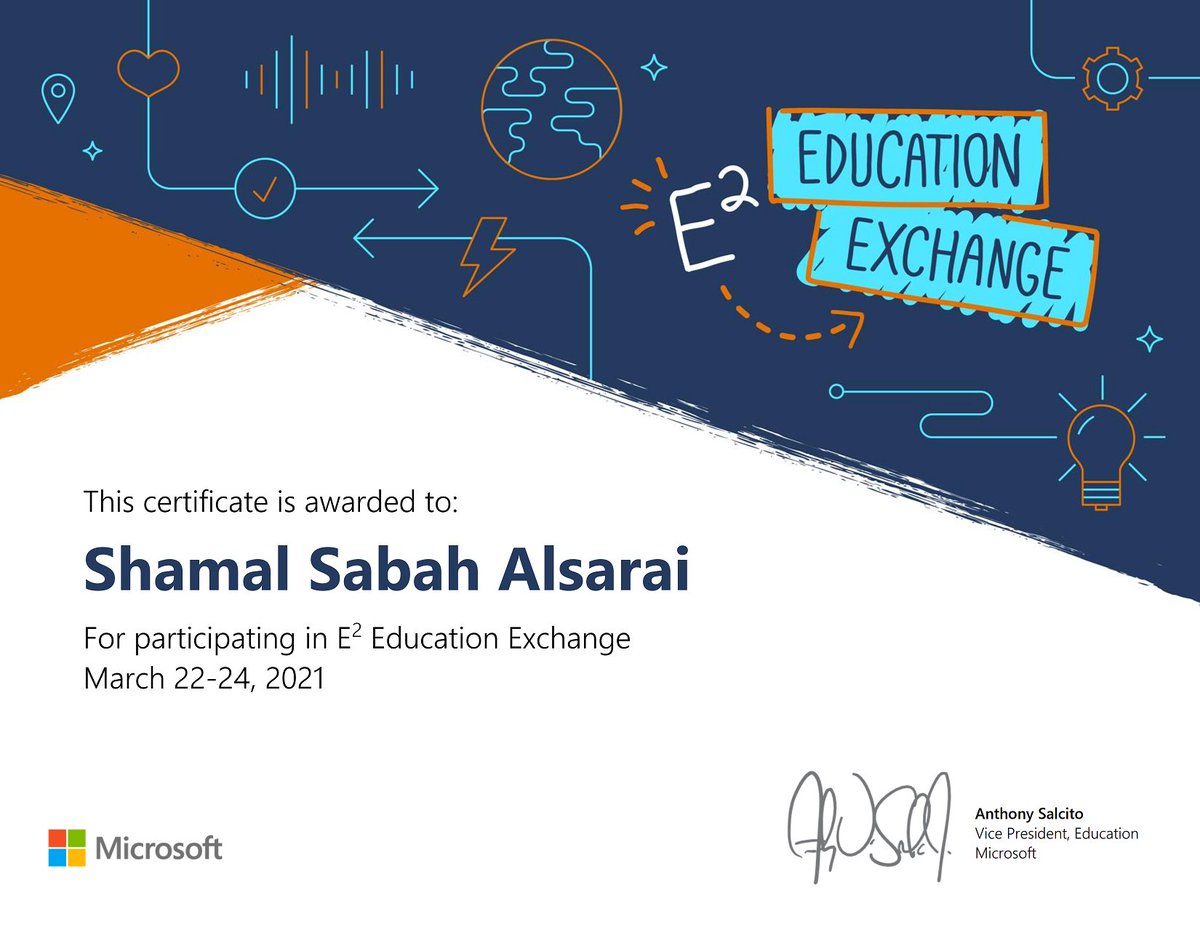 shamalsarai's tweet photo. 👏All challenges were great!🏆🏆
I was present in most of these activities!🇮🇶
#E2Everywhere #iSpyE2 #MicrosoftEDU #MIEExpert #MIEFellow #MIETrainer #EASE4Peace #EdChatEU @wakelet @Buncee #GTA2020 #T4Education #EdGlobal #GlobalTeacherAward https://t.co/rTyouDL493