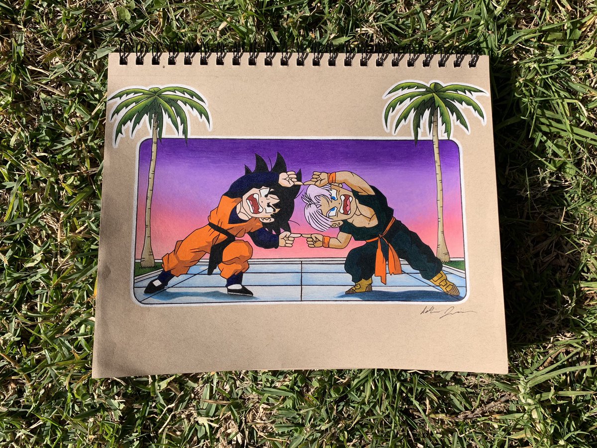 January 18, 2020. Goten & Trunks Fusion ☄️ 

#art #sketch #wip #drawing #prismacolor #prismacolorpencils #colorpencil #tonedtanpaper #tonedtan #color #anime #animedrawing #dragonball #dragonballz #goten #trunks #gotenks #animeillustration