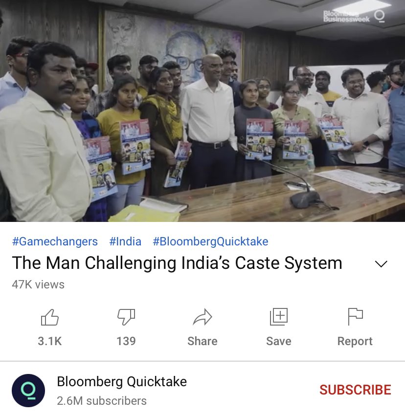 prabhakarchouti's tweet photo. #In_GlobalMedia
Praveen Kumar Swaero sir ఖ్యాతిని ప్రపంచ ప్రఖ్యాత మీడియా Bloomberg ఇంతలా కొనియాడుతున్నారు........ఎందుకంటే .... ఈ ఒక్క మనిషి ఈ దేశ కులాన్ని సవాల్ చేస్తున్నాడు కాబట్టి .... ఈ సార్ పై జరిగే దాడి కూడా అందుకే ......
https://t.co/QrbkTRPWtJ https://t.co/ndLf3dXwPr