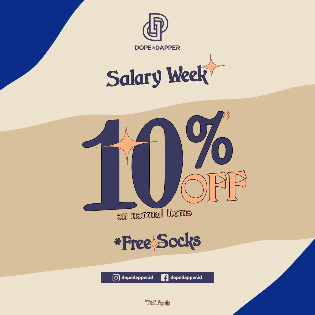 TUNJUNGANPLAZA's tweet photo. Pay day pay less with @dopedapper.indo. Shop normal priced sneakers with 10% off and get free socks*. * T&C apply, visit @dopedapper.id TP6 level 2 or shop via WhatsApp through https://t.co/skkbNrp5WD
-
#TunjunganPlaza
#dopedapperid
#FINDYOURPAIR
@navyaretailindonesia https://t.co/yfGZSsHk9a
