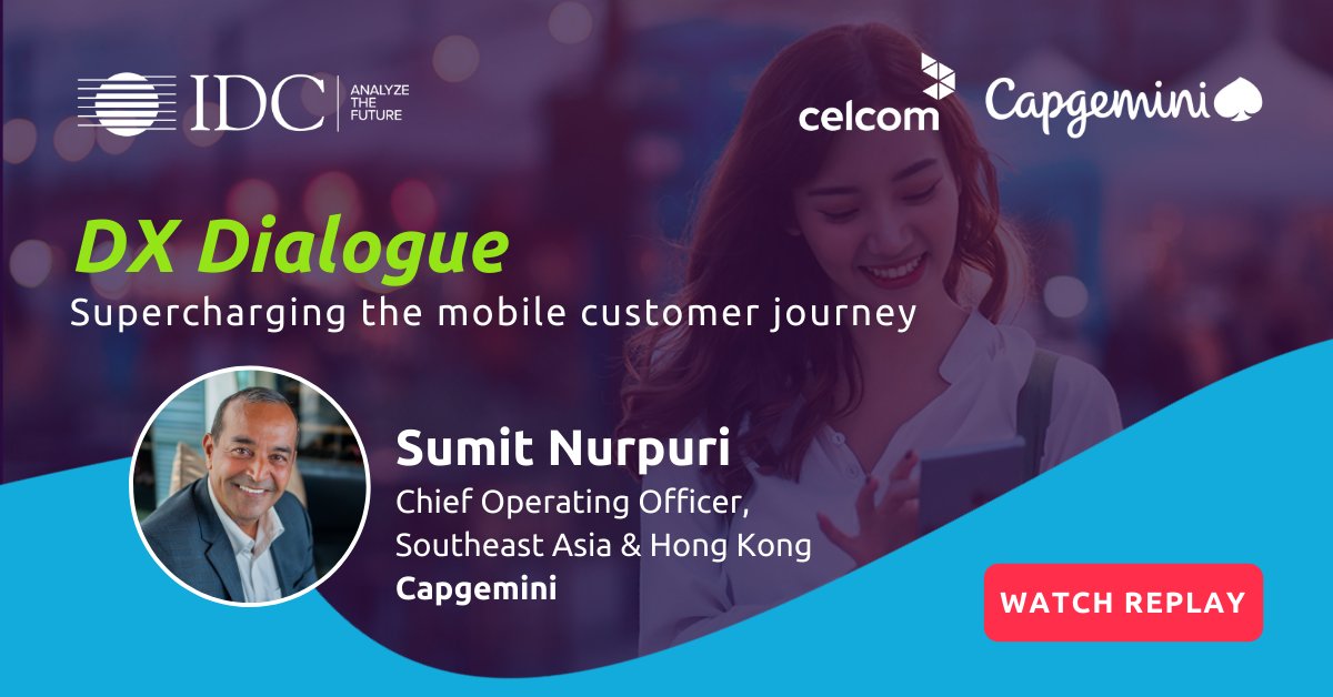 CapgeminiAPAC's tweet photo. Sumit Nurpuri, Chief Operating Officer at Capgemini South East Asia and Hong Kong knows the importance of having an awesome #CX to stay ahead of the curve and when to leverage emerging technologies: https://t.co/JAbLOSkzql #IDCDXSummit #IDCDXa #IDCDxAwards https://t.co/Xjh118CCGk