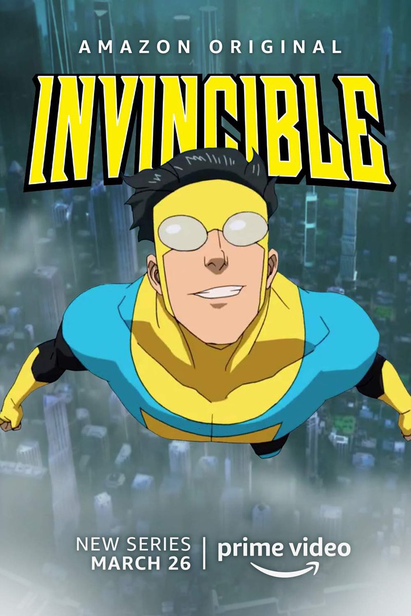 lizgil's tweet photo. #AMAZONPRIMEVIDEO estrena #INVINCIBLE sobre superhéroes animados para ADULTOS, los primeros 3 episodios el 26 de marzo y los 5 restantes los viernes siguientes, creado, escrito y producido por #RobertKirman (#TheWalkingDead) @PrimeVideoMX ➡️https://t.co/RP53vVEVcy https://t.co/O7uY5p5SMR