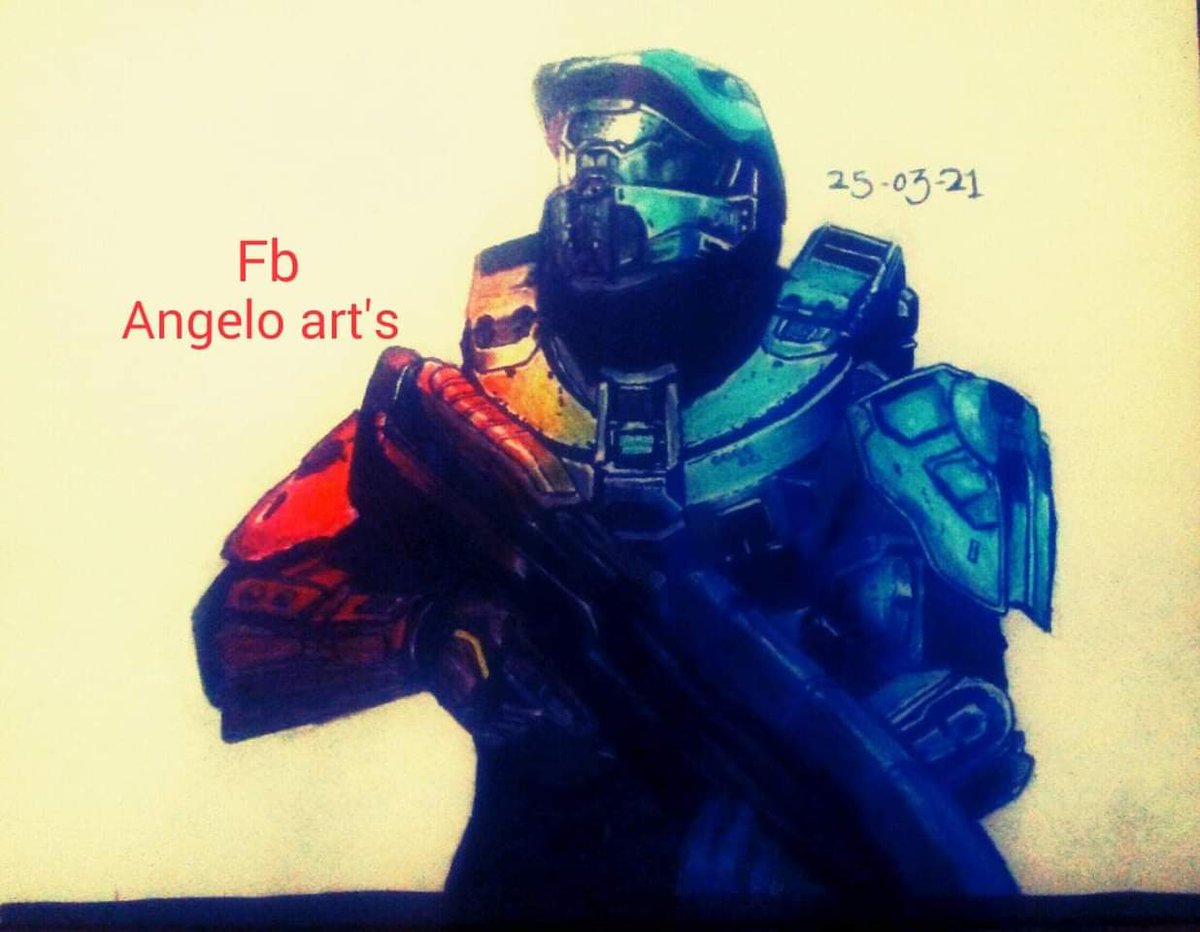 AlanAngeloMart1's tweet photo. Probé dibujar con un estilo más colorido espero les guste! 💙🌋 @Halo @halo @MasterChief @ricardootino @ArturBloodshot @itsmefernando @HaloMexico @343IndustriesFS @Halo_Spotlight https://t.co/Ygr6CZ5Crj
