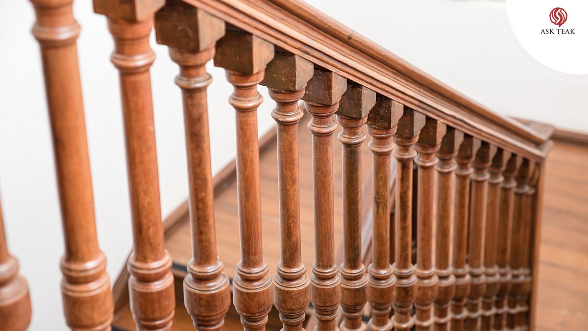 Ask Teak On Twitter Burmese Teak Wood Balusters And Railings In Diverse Patterns To Give Your Space The Elevation It Merits Askteak Staircasedesign Transitionalfloooring Staircasebaluster Staircaserailing Teakflooring Teakrailing