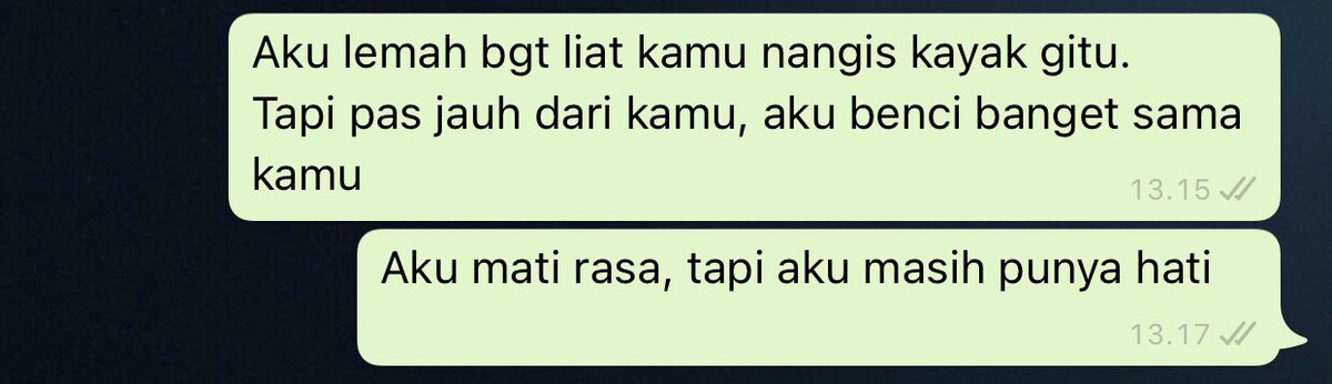 ifnipio's tweet photo. Aku mati rasa, tapi aku masih punya hati 🥺 https://t.co/ih8tpvxuDv