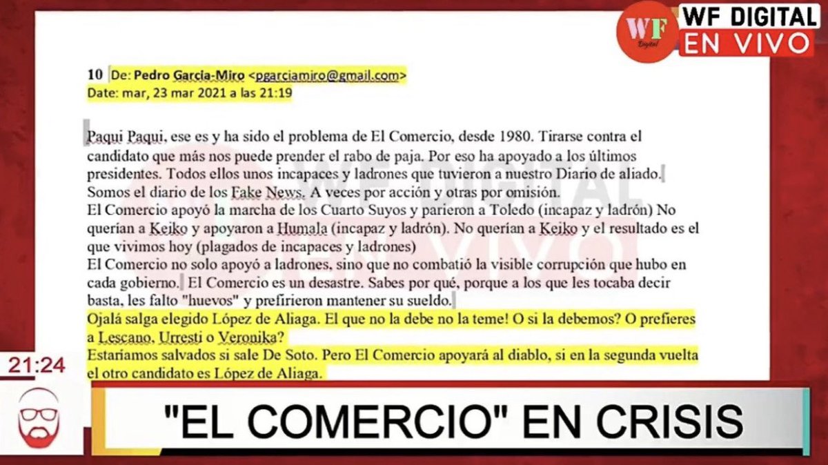 rlopezaliaga1's tweet photo. EL COMERCIO, CANAL 4 y CANAL Ñ, APOYARÁN AL DIABLO...! PARA DEFENDER SU MERMELADA..! QUE BAJO HAN CAÍDO, POBRES DIABLOS...ALIADOS DE LA CORRUPCIÓN Y DEL SAQUEO AL PUEBLO PERUANO... https://t.co/rdxDtAncfk