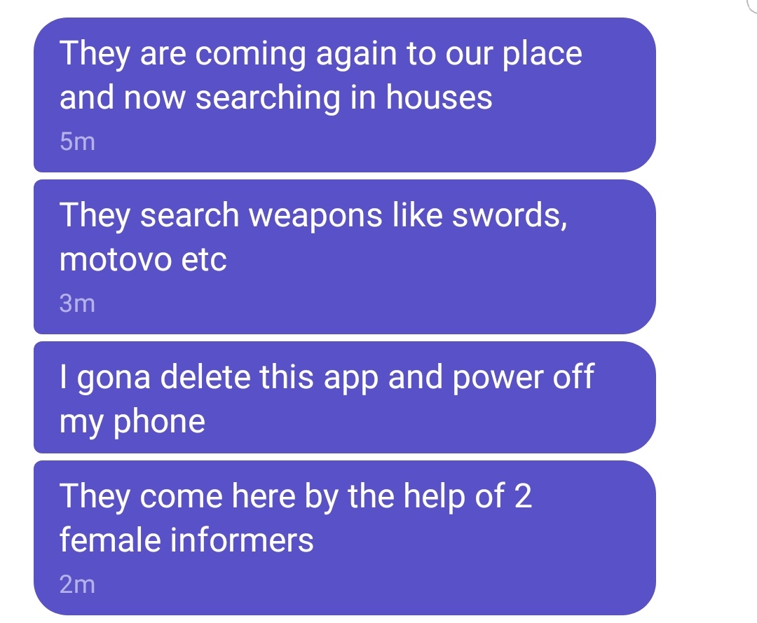 A message from a friend in #Mandalay #Myanmar gives you a sense of the anxiety and fear of people living in Myanmar under the #militarycoup. This even when citizens are inside their own homes. #WhatsHappeningInMyanmar
