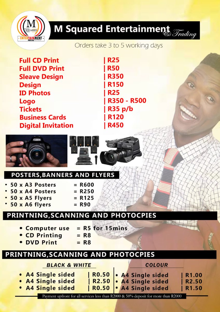 M Squared Entertainment & Trading. tweet media