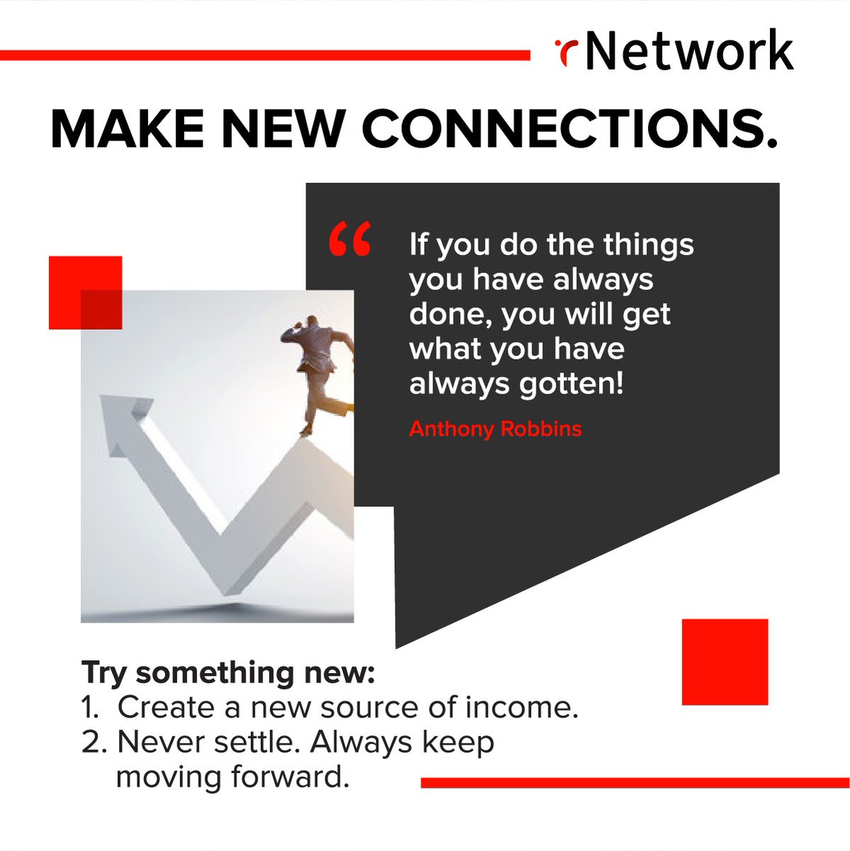 rnetwork_India's tweet photo. In life, you have to constantly keep improving and trying new paths to achieve your goals. Life  changes constantly. If you stay the same, you can’t expect to live your Ultimate Life.
Hashtags: #rNetwork #UltimateLife #liveyourbestlife #successmindset #trysomethingnew https://t.co/EWoTWs3b8n