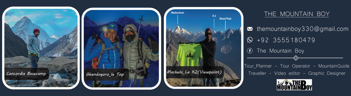 De_Mountainboy's tweet photo. new YT Banner
THE MOUNTAIN BOY
#Travel #visitpakistan #trekking #K2basecamp
#machulu_la #machulolatrek #k2viewpoint https://t.co/BW4wvDVYp7