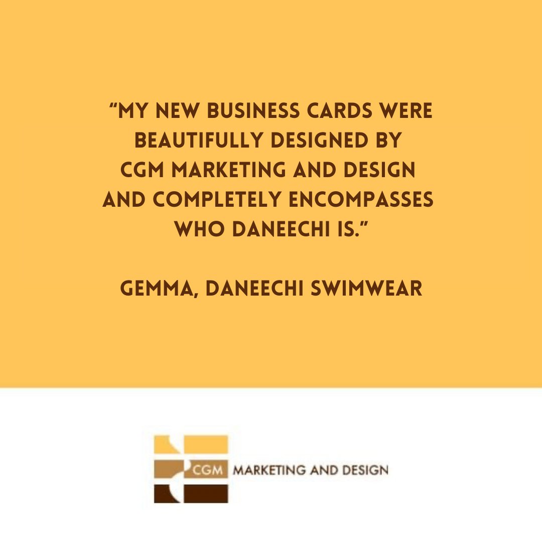 cgm_mkt_design's tweet photo. Happy Friday! 😎 Nothing beats a positive review from a happy customer. Thank you Gemma! @DaneechiSwim #cgmmarketinganddesign https://t.co/hAdjx8wOQ1