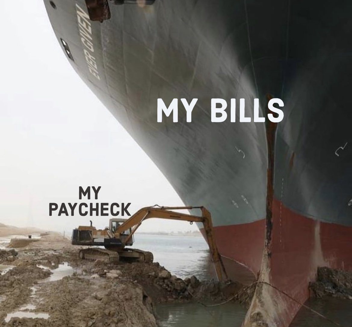 MJKH55's tweet photo. #EVERGIVEN #meme #memesdaily #funny #Evergreen #SuezBLOCKED https://t.co/nA5amV2wWR