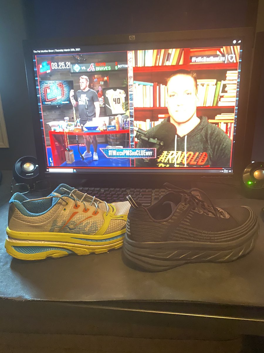BillyVogel's tweet photo. #IWatchPMSNoClueWhy 
Need the win, this Hoka addiction is expensive. https://t.co/no01zueYGs