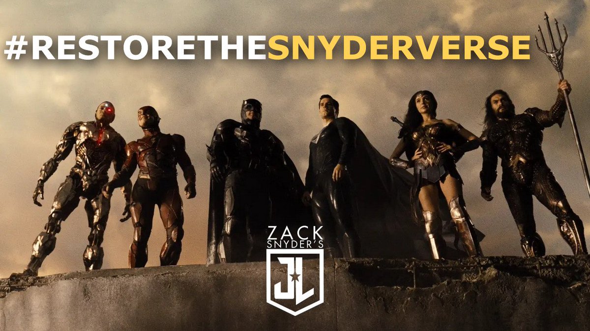 SnyderCutHBOMax's tweet photo. If you want to see The SnyderVerse tweet, retweet with #RestoreTheSnyderVerse 

#RestoreTheSnyderVerse is trending right now! Everyone lets keep it trendig and tweet the hashtag!! https://t.co/EeGpnFlezk