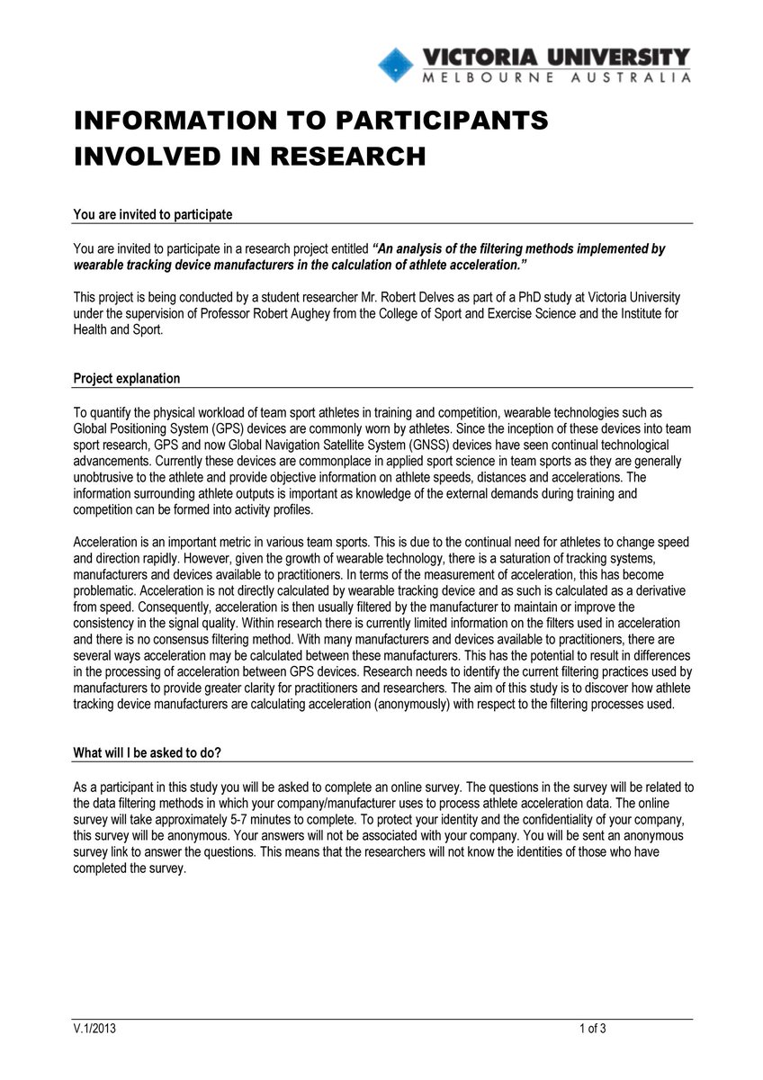 TCG_Advisory's tweet image. Manufacturers of athlete tracking systems

You are invited to participate in "An analysis of the filtering methods implemented by wearable tracking device manufacturers in the calculation of athlete acceleration."

Here's a link to survey: vuau.qualtrics.com/jfe/form/SV_eh…