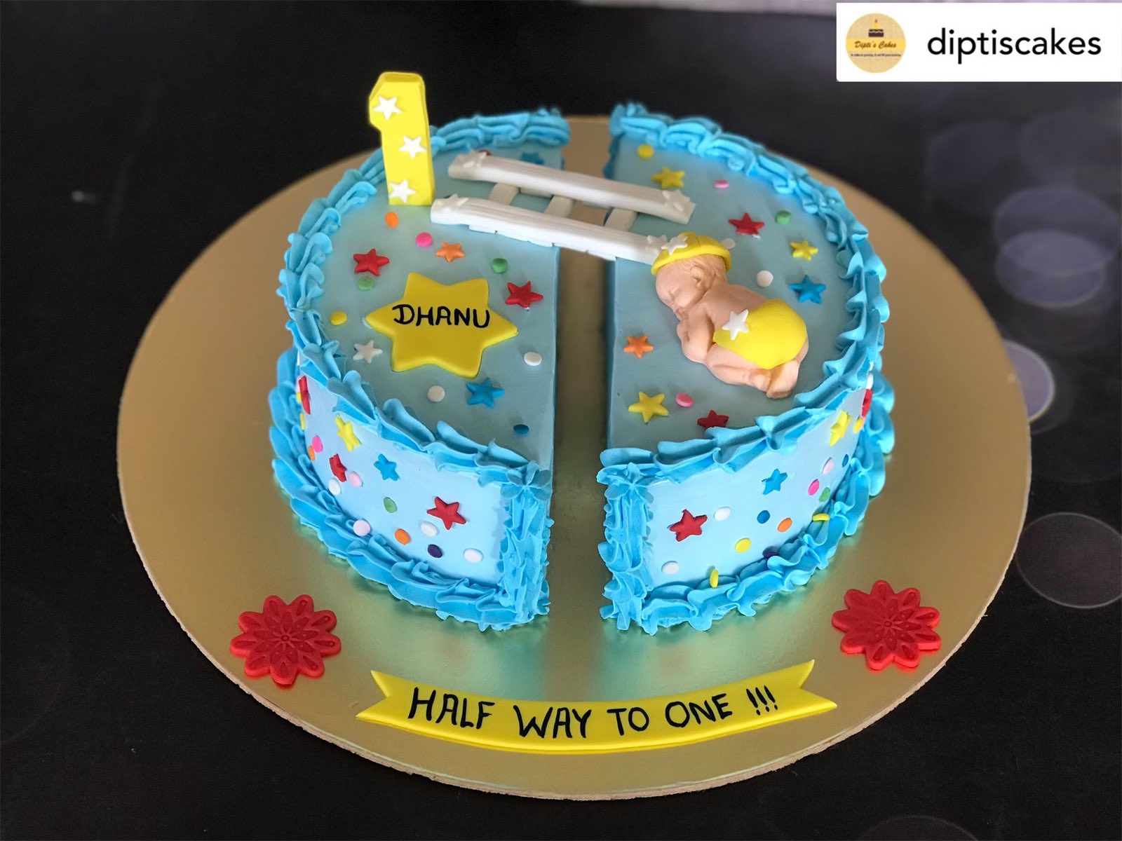 Dipti S Cakes 𝗖𝗲𝗹𝗲𝗯𝗿𝗮𝘁𝗲 𝗛𝗮𝗹𝗳 𝗬𝗲𝗮𝗿 𝗕𝗶𝗿𝘁𝗵𝗱𝗮𝘆 𝗼𝗳 𝗬𝗼𝘂𝗿 𝗕𝗮𝗯𝘆 𝘄𝗶𝘁𝗵 𝗔 𝗗𝗲𝗹𝗶𝗰𝗶𝗼𝘂𝘀 𝗖𝗮𝗸𝗲 𝗳𝗿𝗼𝗺 𝗗𝗶𝗽𝘁𝗶 𝘀 𝗖𝗮𝗸𝗲𝘀 Halfyearcake Sixmonthcake Chocolatecake Customisedcake