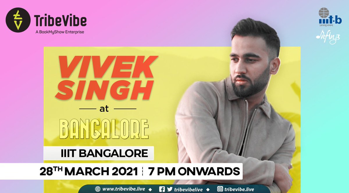 TribeVibeLive's tweet photo. (Continue..)

Register now: https://t.co/8OhlUImNxf
RSVP: https://t.co/7RDRjmTBol
RSVP: https://t.co/J4CkIiIfSl

@HiPiOnZee5 @Snapchat 

#TribeVibeLive #SunburnCampus #BassHunk #HiPiOnZee5 #PerceptEMC #Infin8 #IIITBangalore #InternationalInstituteofInformationTechnologyBangalore https://t.co/U8LT8wSzTI