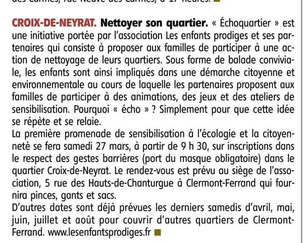 AnasDadir's tweet photo. Merci @lamontagne_fr pour le relai concernant notre opération #echoquartier  avec l’association @enfantsprodiges  ! https://t.co/GELAYWHaPV