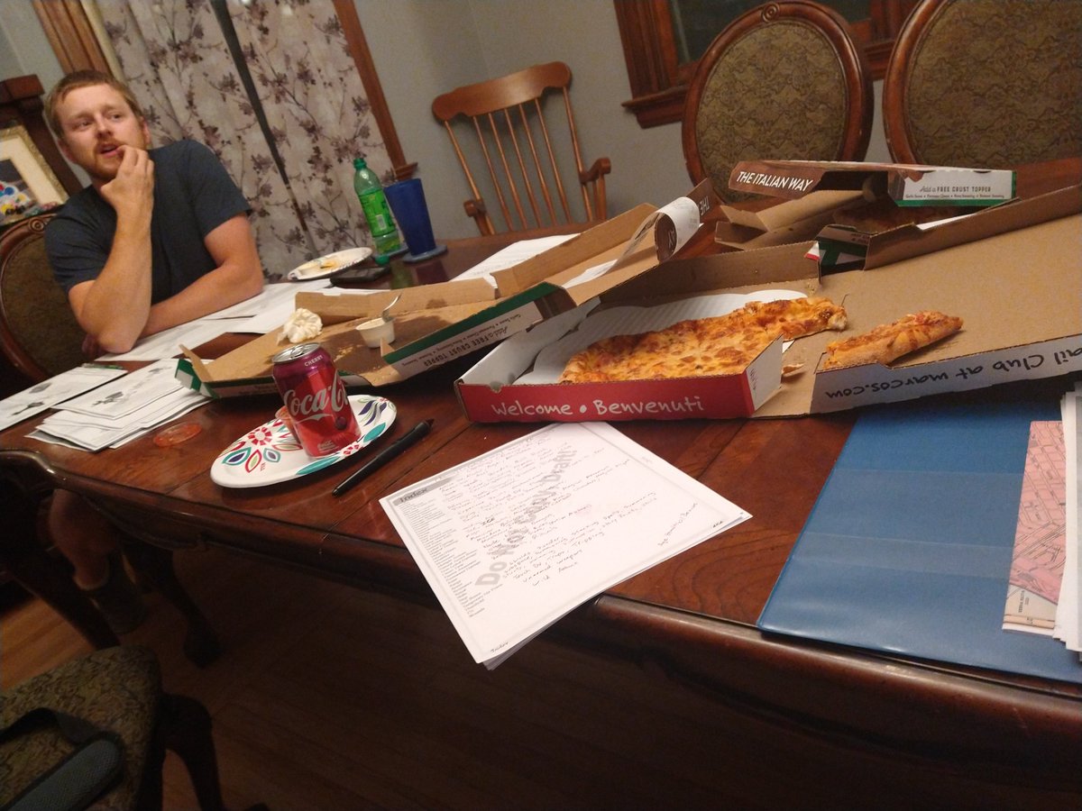 catboydale's tweet photo. We knocked out several more hours of proof-reading. So excited to work on this bad boy. I can't wait to have the finished book in my hands :'3 #ttrpgfamily #ttrpg #corerulebook #MachinaAndMagic #ROT https://t.co/EWGnnZt2LL