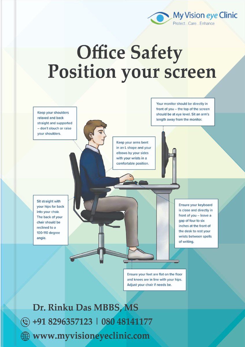 MyvisionC's tweet photo. Adjusting the display settings of your computer can help reduce eye strain and fatigue.  Here I even have attached a post, the way to reduce eye strain in your workspace.
#eyesafety #eyecare #preventblindness #eyedoctor #eyes #awareness #eyehospital #opthalmologist #eyecareforall https://t.co/HzsVRQ32Ua