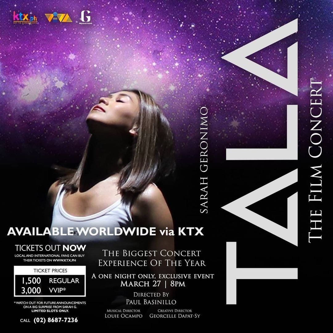 ASAPOfficial's tweet photo. FEW VIP TICKETS LEFT FOR #TalaTheFilmConcert !!! 

Book your tickets now via https://t.co/wq2wokiQEc!

@JustSarahG https://t.co/6EBmaEub7s