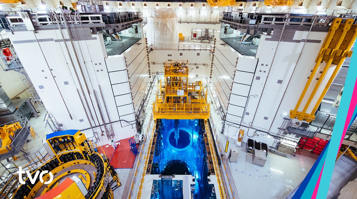 tvo_fi's tweet photo. Säteilyturvakeskus @STUK_FI on tänään myöntänyt luvan polttoaineen lataamiseen #OL3 #EPR -laitosyksikön reaktoriin. https://t.co/cPTShHM9Sj #fuelloading #tunnelataus #tvo #olkiluoto https://t.co/bEloag8z7Y