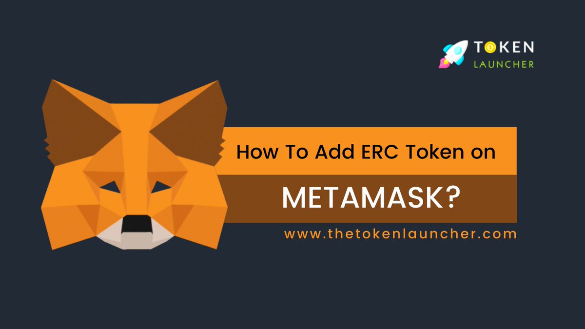 token_launcher's tweet photo. How to add the #ETH standard token on MetaMask?

#Crypto folks wonders how to add their valuable #Ethereum token in the famous wallet #Metamask. Here is the step by step process for it by the best Ethereum #token Generator, #TheTokenLauncher- https://t.co/e7xBCIYWvl #CryptoWallet https://t.co/WC1l1QIV4y