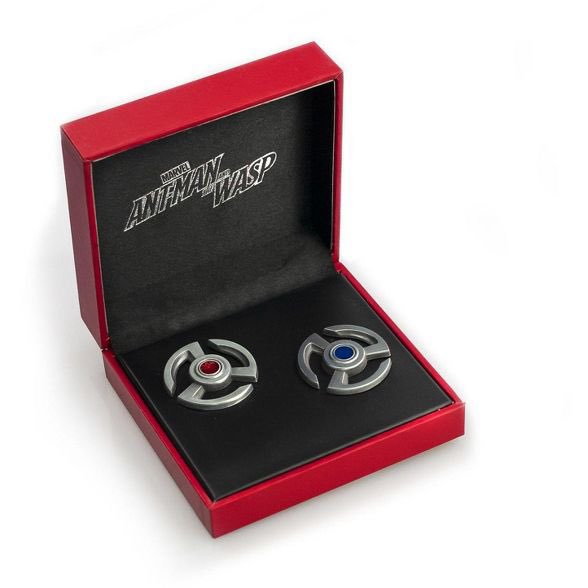 day 84 - i thought they were somehow wedding rings for a second but tbh i wouldn't be mad about someone proposing to me with pym particle disc pins