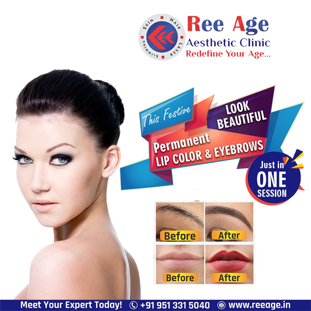 Ree_Age's tweet photo. 🎉🎉🎉🎉 This Holi Look Beautiful!!! 🎉🎉🎉🎉

Get 👄 Permanent Lip color👄 
                &amp; 
👩Permanent Eyebrows👩
                   in
⏱ Just 60 Minutes.⏱ 

Hurry up !! Book your appointment today.💃💃💃
📲 : 9513315040
🌐 : https://t.co/TqrIWz12Hl https://t.co/jLKLaGFS3N