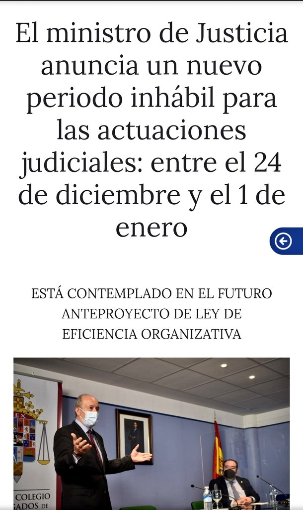 La abogacía joven @ceaj_abogados logra que el Ministerio de Justicia reconozca como periodo inhábil para actuaciones judiciales del 24 Dic al 01 Ene
Un pequeño paso más en pro de la conciliación para asegurar el derecho a la desconexión de los abogados
¡Enhorabuena!