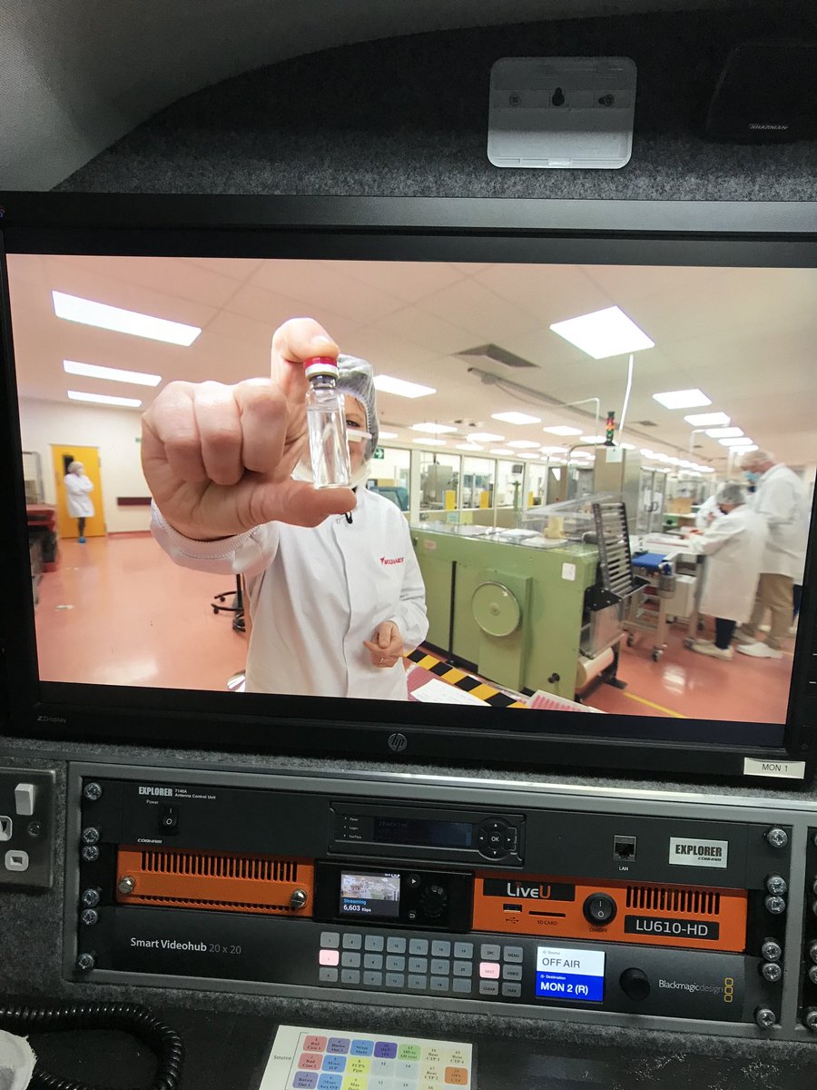Tim Rhodes (@timbeeb) on Twitter photo Not the most glamorous spot for <a href="/BBCBreakfast/">BBC Breakfast</a> but definitely the most interesting. With <a href="/JayneMcCubbinTV/">Jayne McCubbin</a> & <a href="/Brijeshp/">Brijesh Patel</a> at Vaccine production plant Not the most glamorous spot for <a href="/BBCBreakfast/">BBC Breakfast</a> but definitely the most interesting. With <a href="/JayneMcCubbinTV/">Jayne McCubbin</a> & <a href="/Brijeshp/">Brijesh Patel</a> at Vaccine production plant