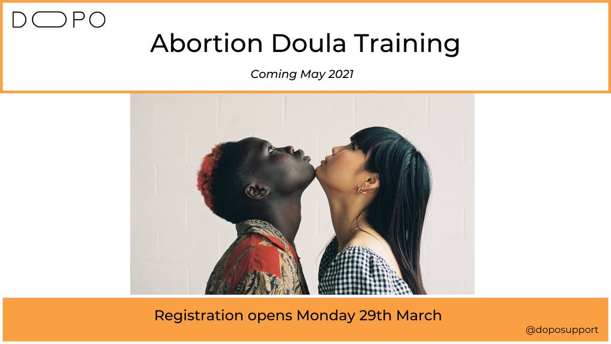 DopoSupport's tweet photo. 📣Abortion Doula training coming soon!

Abortion doulas @BrewsterZachi and @carly_manes will be facilitating a 6-week long course starting in May and you're invited!

We'll be sharing more info about the course and how to register on Monday, so stay tuned! https://t.co/zpPwA3brBk