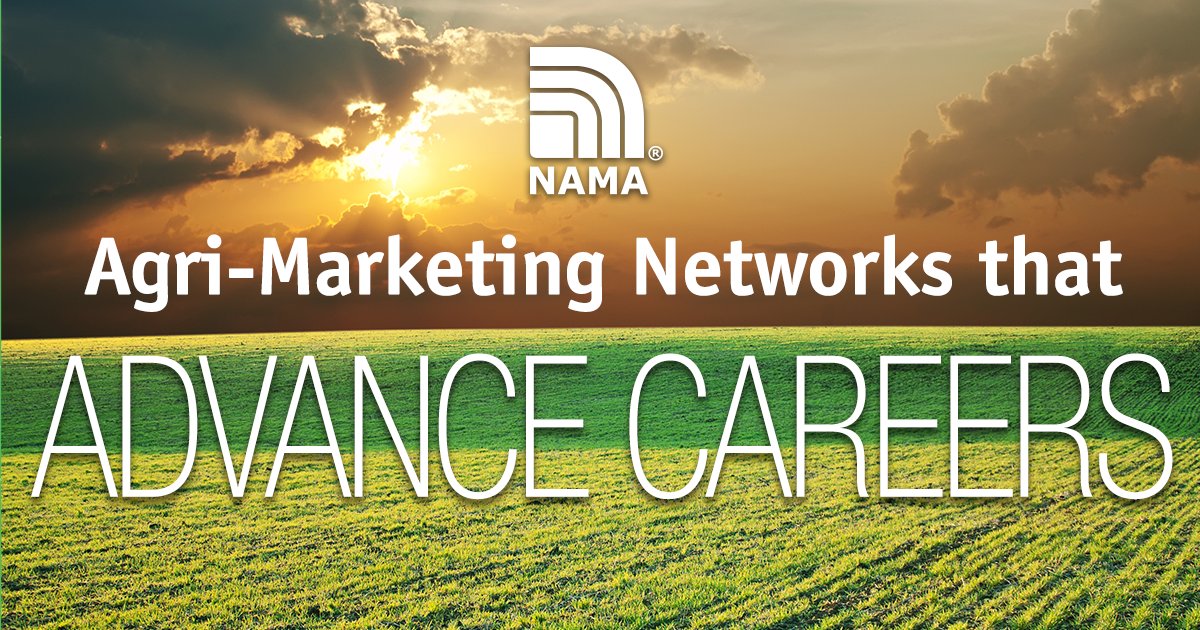 officialNAMA's tweet photo. Find the resources you need for success with NAMA. We’ll help you connect with the best agri-marketing professionals, advance your career and have fun every step of the way. Join now at https://t.co/o2ON8sOl8s. #NAMAconnect https://t.co/lZGRhR2nOH