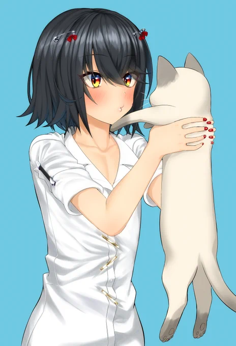 🐱💕 #まっしろキャンバス 