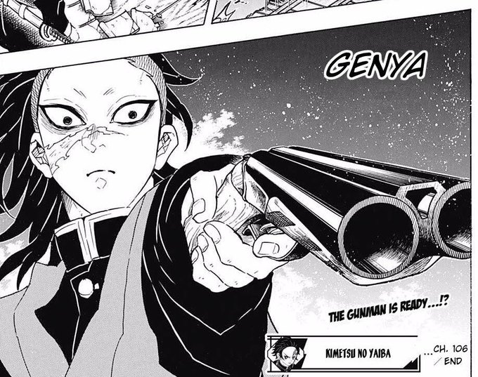 genya's gun reveal is honestly the funniest shit kny pulled off and I CANNOT WAIT to see it animated https://t.co/43kwaiJTkE 