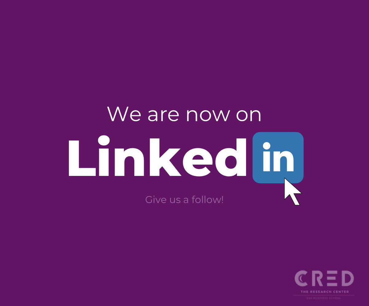 cred_esa's tweet photo. Happy Friday Everyone! 
Make sure to check out our LinkedIn page, the link is in our bio. 
.
.
#University #Research #ResearchCenter #LinkedIn #Socials #SocialMedia https://t.co/26xFxA37W1