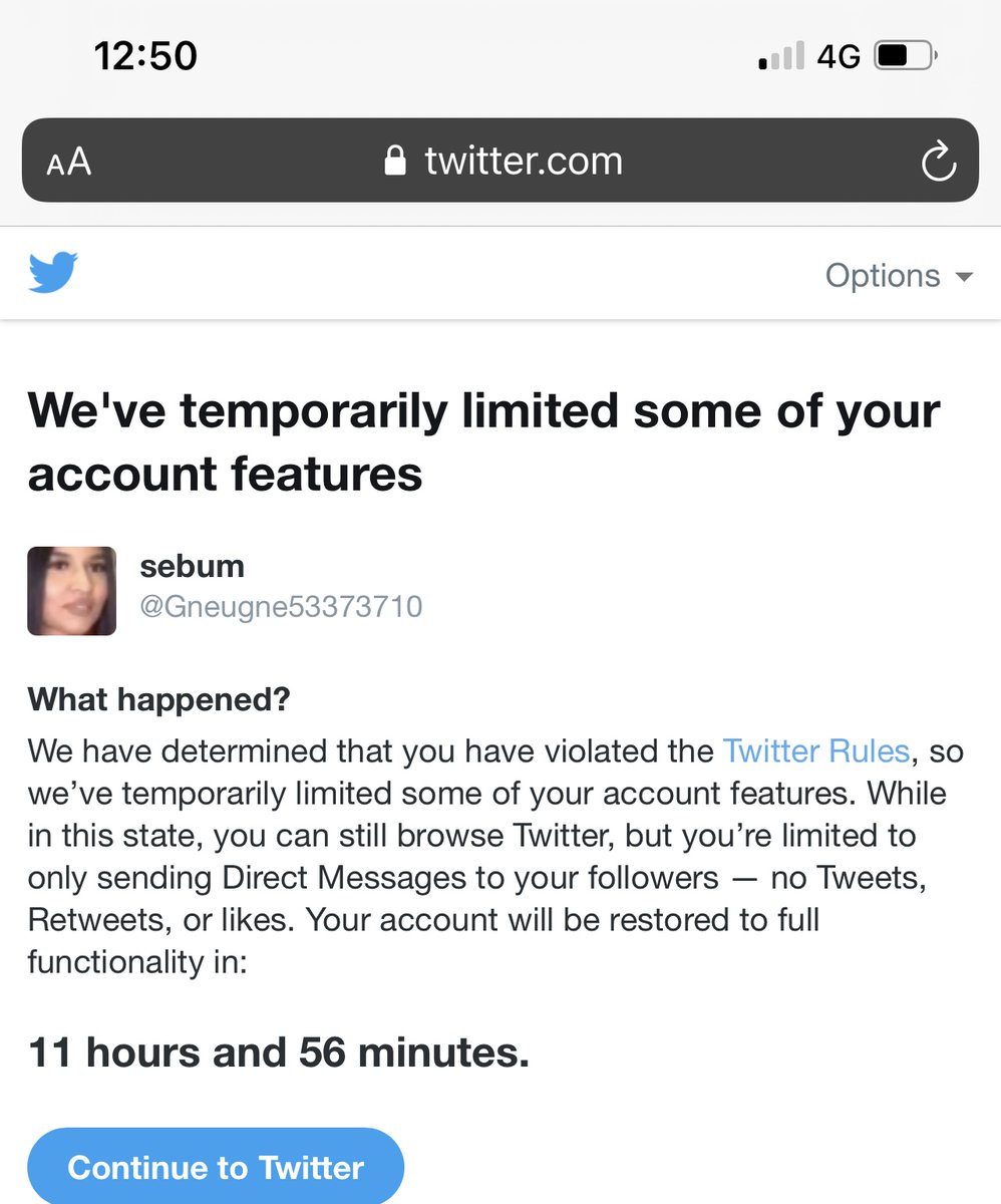 sebum21's tweet photo. #poupettekenza snifffff mon compte twitter :( https://t.co/m4iPPty8lS