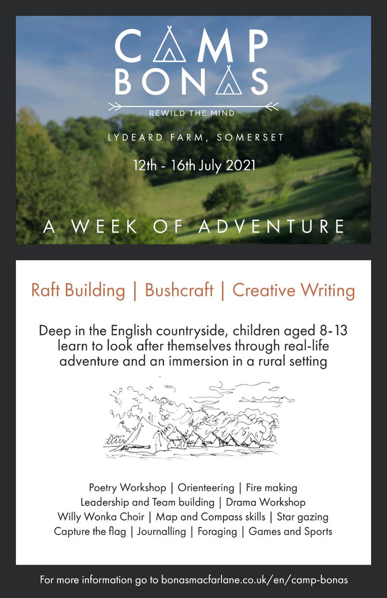 Summer Camp | 12th - 16th July | A wonderful opportunity for pupils to get away from their screens, make new friends #outdoorlearning #bushcraft #creativewriting